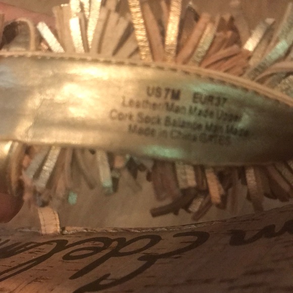 Sam Edelman Gates Fringe Leather Sandals size 7 - Picture 6 of 6